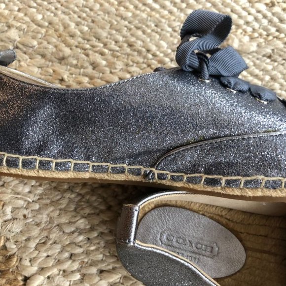 Glitter Espadrilles, Size 6.5 B - Picture 5 of 6